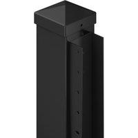 DuraPost Black Steel U Channel Fence Post - 56 x 30mm x 2.1m