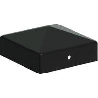 DuraPost Black Post Cap with Bracket - 75mm x 75mm