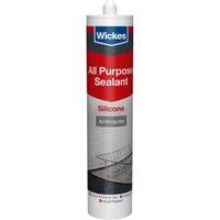 Wickes Anthracite All Purpose Silicone Sealant - 300ml
