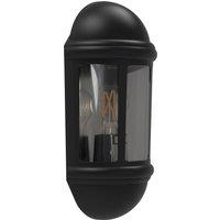 4Lite Outdoor Half Wall Lantern - Black