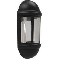 4Lite Outdoor LED Half Wall Lantern - Black