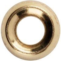 Wickes Brass Plated Screw Cup Washers - 4mm - Pack of 50