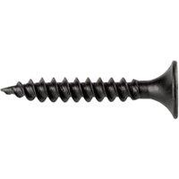 Wickes Fine Thread Black Phosphated Plasterboard Screws - 25mm - Pack of 200