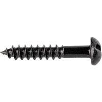 Wickes Black Japanned Wood Screws - 4 x 25mm - Pack of 25