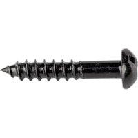 Wickes Black Japanned Wood Screws - 3.5 x 20mm - Pack of 25