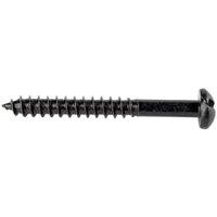 Wickes Black Japanned Wood Screws - 4 x 40mm - Pack of 25