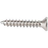 Wickes Stainless Steel Wood Screws - 3 x 20mm - Pack of 50