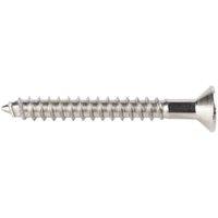 Wickes Stainless Steel Wood Screws - 3.5 x 30mm - Pack of 50