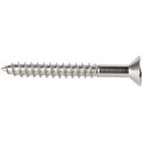 Wickes Stainless Steel Wood Screws - 4 x 40mm - Pack of 50