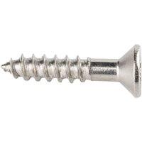 Wickes Stainless Steel Wood Screws - 5 x 25mm - Pack of 50