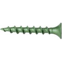 Wickes Exterior Grade Green Screws - 4 x 30mm - Pack of 50