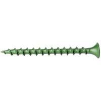Wickes Exterior Grade Green Screws - 4 x 50mm - Pack of 50