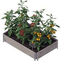 Upyard Large Eco Grey Garden Box - 1200 x 800 x 195mm - 0.96m