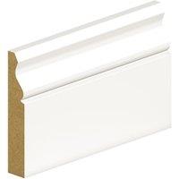 Wickes Ogee Fully Finished White Skirting - 18 x 119 x 2400mm
