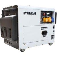 Hyundai DHY6000SE 5.2kW 115V/230V Silenced Air Cooled Diesel Generator - 5200W