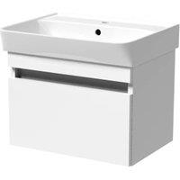 Wickes Easton White 1 Drawer Wall Hung Vanity Unit - 430 x 500mm