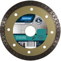 Norton Expert PRO GRES Hard Ceramic & Tiles Diamond Cutting Blade - 115 x 22.23mm