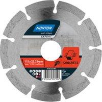 Norton Expert EU Concrete Diamond Cutting Blade - 115 x 22.23mm