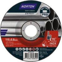 Norton Expert Steel & Inox Cutting Disc - 115 x 0.8 x 22.23mm