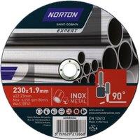 Norton Expert Steel/inox Cutting Disc - 230 x 1.9 x 22.23mm