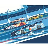 Origin Murals Sports Cars Blue Wall Mural - 3 x 2.4m