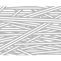 Origin Murals Striped Criss Cross Pattern Grey Wall Mural - 3 x 2.4m