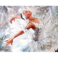 Origin Murals Ballerina Grey Wall Mural - 3 x 2.4m