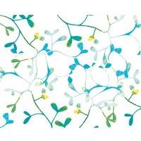 Origin Murals Watercoloured Petals Blue Wall Mural - 3 x 2.4m