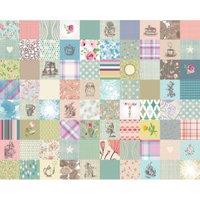 Origin Murals Alice In Wonderland Patchwork Multi Wall Mural - 3.5 x 2.8m