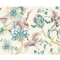 Origin Murals Cranes In Flight Cream Wall Mural - 3.5 x 2.8m