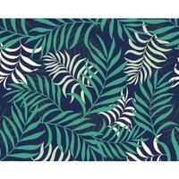 Origin Murals Exotic Jungle Leaves Green Wall Mural - 3.5 x 2.8m