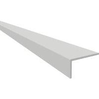 Rothley White Plastic Angle Unequal-Sided Profile - 40 x 10 x 1 x 1000mm