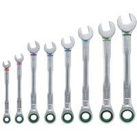 Bosch 1600A027PS 8 Piece Ratchet Combination Spanner Set