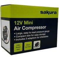 Sakura SS3602 Mini Air Compressor - 12V