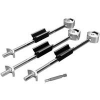 Zipbolt 22mm Worktop Connectors - Pack of 3