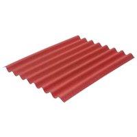 Onduline Easyline Intense Red Bitumen Corrugated Roof Sheet - 760 x 1000 x 2.6mm