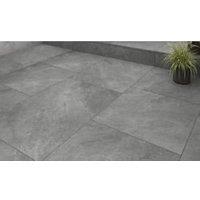 Swinsty Light Grey Matt Outdoor Porcelain Paving Tile - 600 x 600 x 20mm - Pack of 2