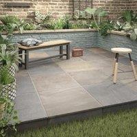 Holkham Grey Multi Matt Glazed Outdoor Porcelain Paving Tile - 600 x 600 x 20mm - Pack of 60