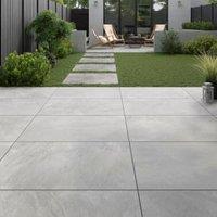 Lava Grey Glazed Outdoor Porcelain Paving Tile - 600 x 900 x 20mm - Pack of 42