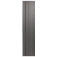 Towelrads Anthracite Grey Ascot Double Vertical Designer Radiator - 1800 x 612mm