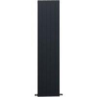 Towelrads Walton Black Vertical Aluminium Designer Radiator - 1800 x 600mm
