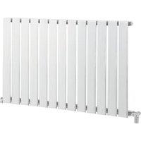 Towelrads White Merlo Single Horizontal Designer Radiator - 600 x 1033mm