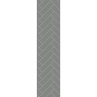 Multipanel Hydrolock Dust Grey Herringbone Tile Effect Shower Panel - 2400 x 598 x 11mm