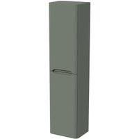 Wickes Malmo Reed Green Wall Hung J Pull Tower Unit - 1600 x 400mm