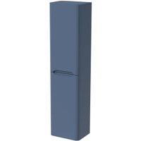 Wickes Malmo Misty Blue Wall Hung J Pull Tower Unit - 1600 x 400mm