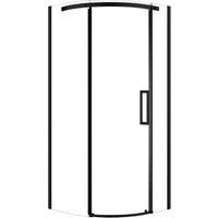 Nexa By Merlyn 8mm Black Frameless Quadrant Door Left Sliding Shower Enclosure - 900 x 900mm