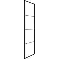 Nexa By MERLYN Hoxton 8mm Black Side Panel Only for Hoxton Hinge & Inline Door - 800mm