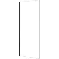 Nexa By Merlyn 8mm Black Frameless Wet Room Shower Screen Only - 2000 x 300mm