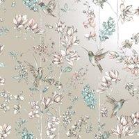 Holden Decor Charm Gilver & Apricot Wallpaper - 10.05m x 53cm