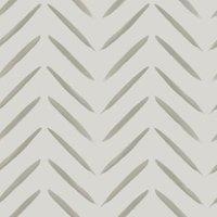 Holden Decor Chevron Brush Marks Taupe Wallpaper - 10.05m x 53cm